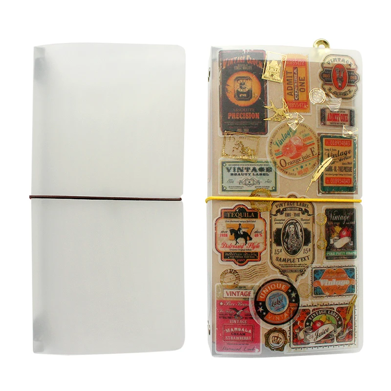 Vintage Leather Journal Notebook - Du Hành Của Máy Tính Xách