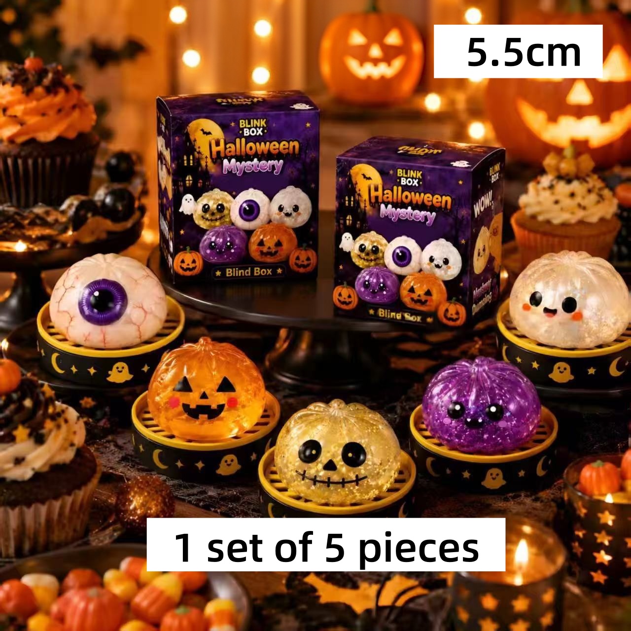 Music - hot 5.5cm Halloween Ghost Pinch Music
