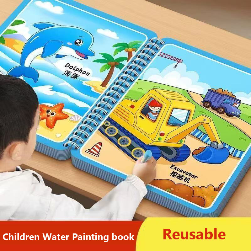 Magic Water Drawing Book Child - đánh giá và giá Reusable Water Magic Coloring Book
