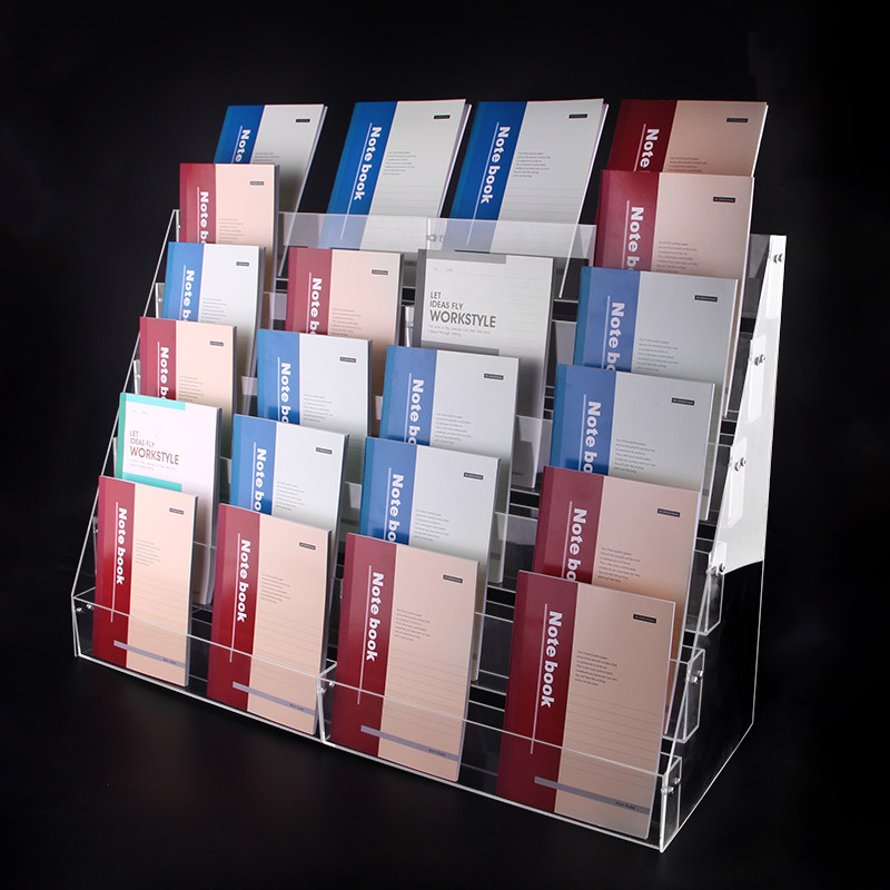 Stepped Clear Acrylic Notebook - đánh giá và giá Clear Acrylic Book Stand Holder