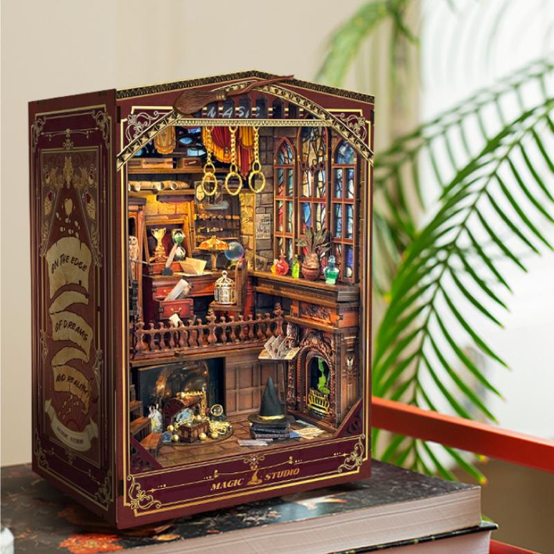 DIY Book Nook Shelf Insert Kit - đánh giá và giá Diy Wooden Book Nook Kit Shelf Insert