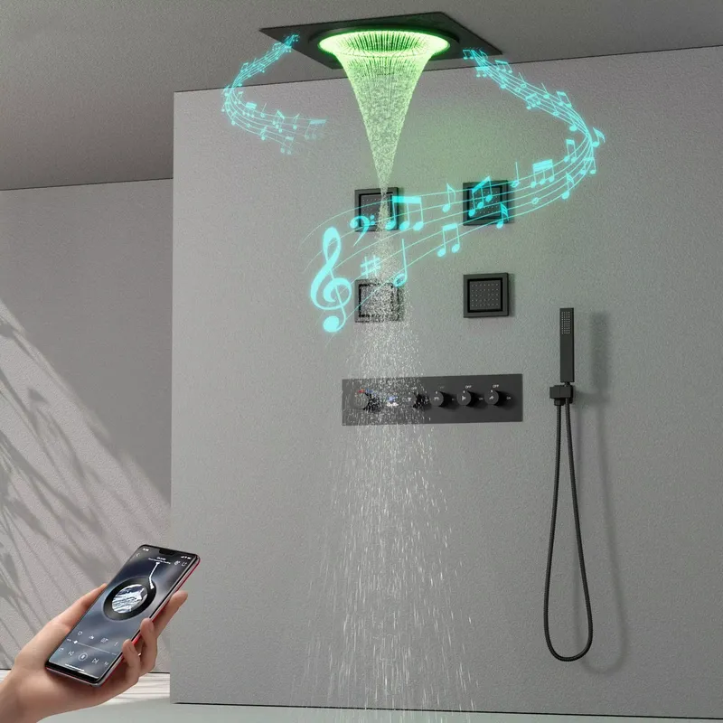 Smart LED Shower Set Bathroom  - đánh giá và giá Music