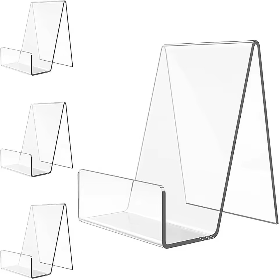 4pcs Acrylic Book Stand Book H - đánh giá và giá Clear Acrylic Book Stand Holder