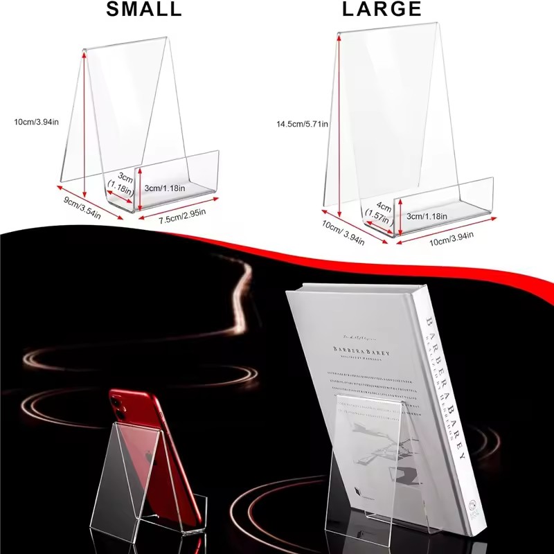 4pcs Acrylic Book Stand Book H - đánh giá và giá Clear Acrylic Book Stand Holder