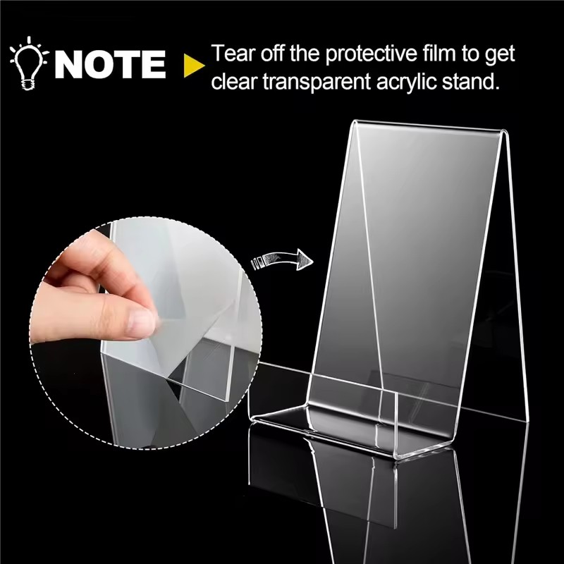 4pcs Acrylic Book Stand Book H - đánh giá và giá Clear Acrylic Book Stand Holder