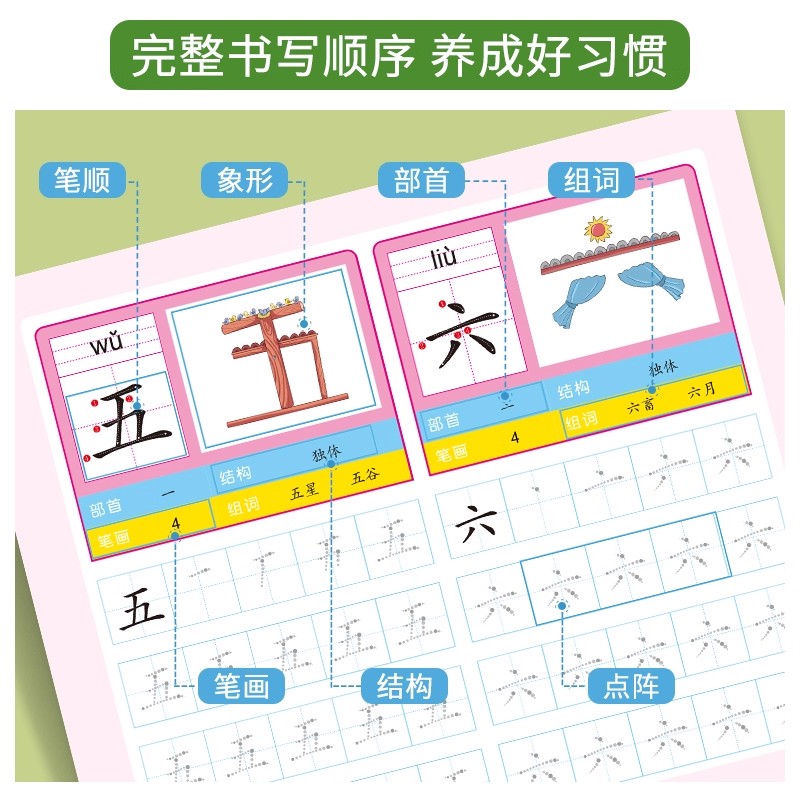 2 Books Preschool 800 Chinese  - đánh giá và giá Chinese Calligraphy Practice Book