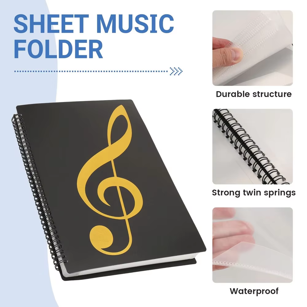 Flexible 40 Pages Piano Music  - đánh giá và giá Blank Sheet Music Notebook