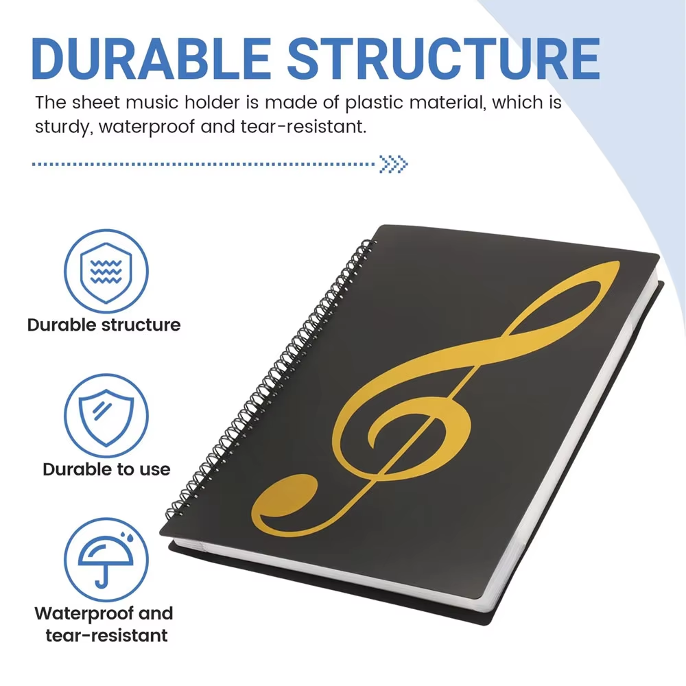 Flexible 40 Pages Piano Music  - đánh giá và giá Blank Sheet Music Notebook