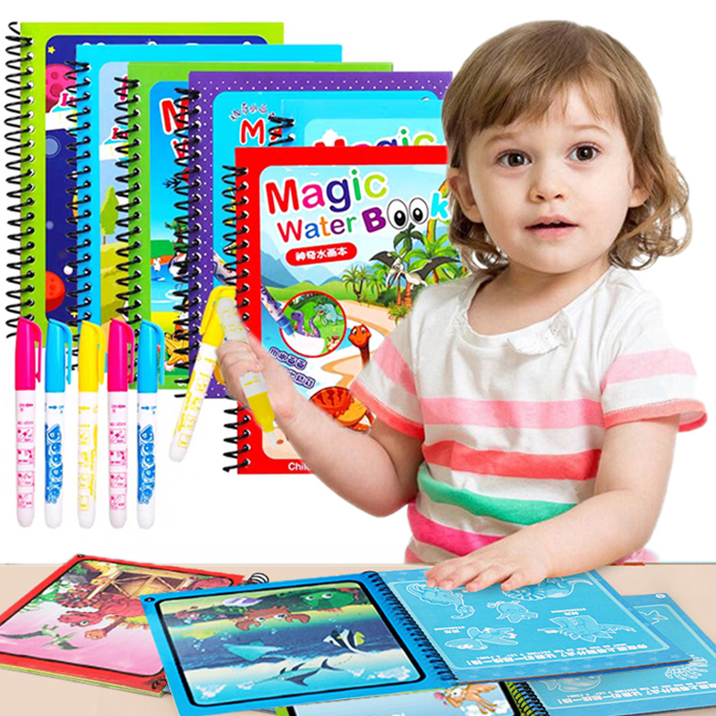 Montessori Đồ Chơi Có Thể Tái  - đánh giá và giá Reusable Water Magic Coloring Book