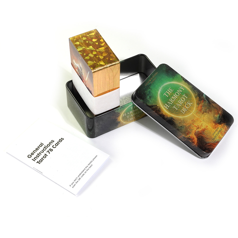 Harmony Tarot In A Tin with Gi - đánh giá và giá Tarot Deck With Guidebook