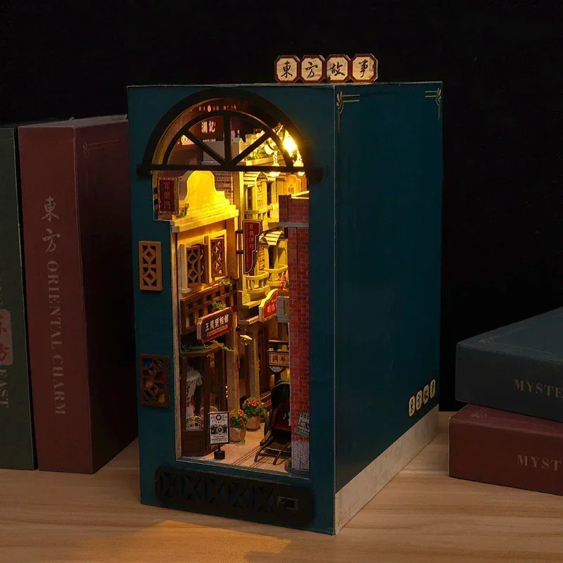 DIY Wooden Oriental Tales Chin - đánh giá và giá Diy Wooden Book Nook Kit Shelf Insert