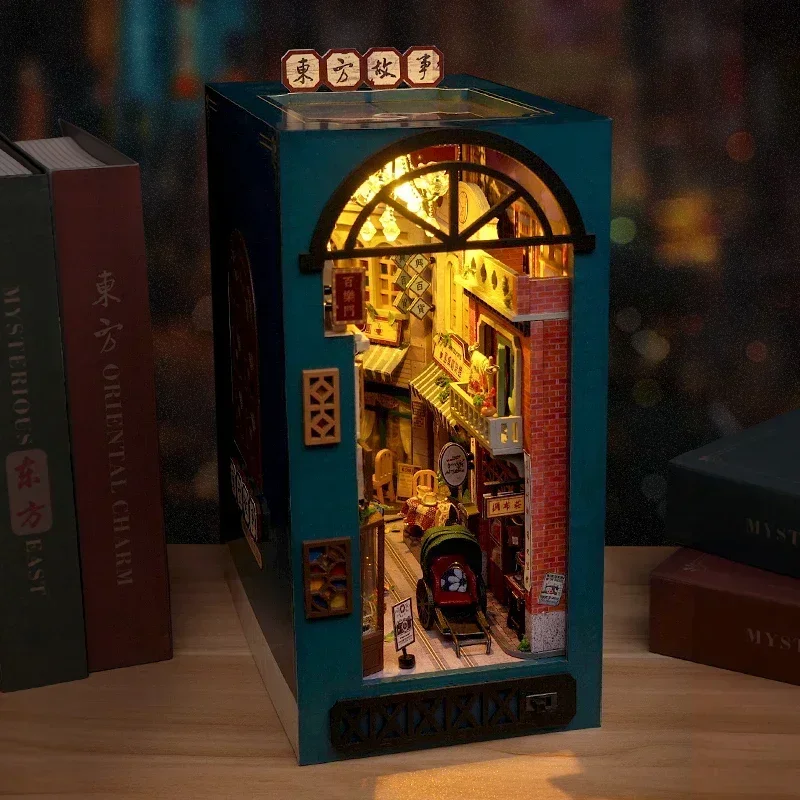 DIY Wooden Oriental Tales Chin - đánh giá và giá Diy Wooden Book Nook Kit Shelf Insert