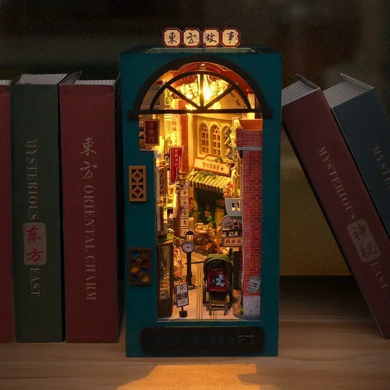 DIY Wooden Oriental Tales Chin - đánh giá và giá Diy Wooden Book Nook Kit Shelf Insert
