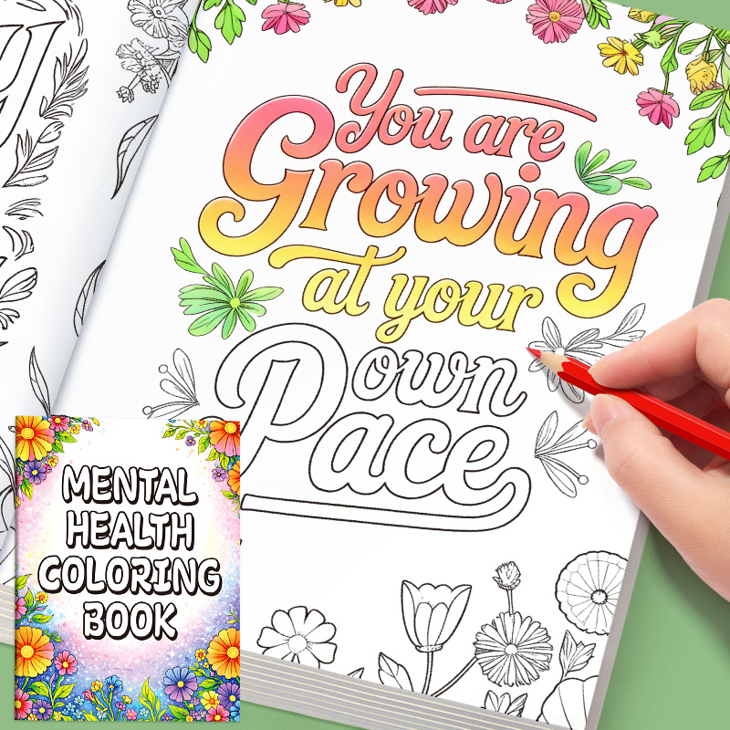 32 Pages Mental Health Colorin - đánh giá và giá Adult Coloring Book Stress Relief