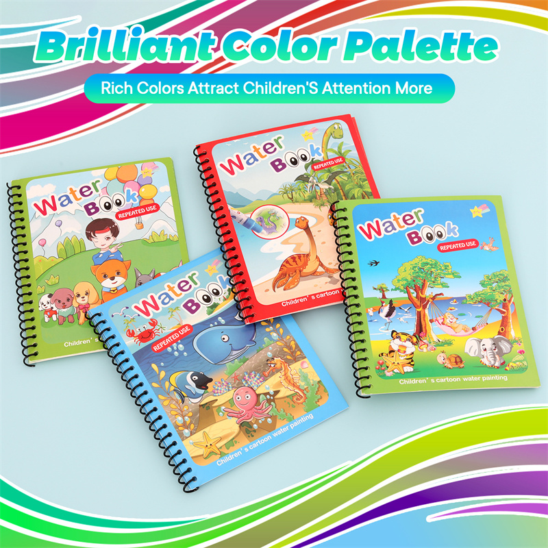 Montessori Toys Reusable Color - đánh giá và giá Reusable Water Magic Coloring Book