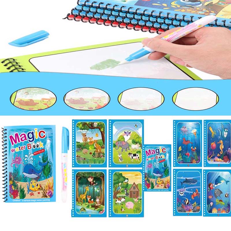 Bán Có Thể Tái Sử Dụng Nước Ma - đánh giá và giá Reusable Water Magic Coloring Book