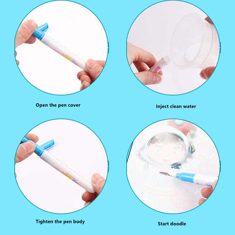 Bán Có Thể Tái Sử Dụng Nước Ma - đánh giá và giá Reusable Water Magic Coloring Book