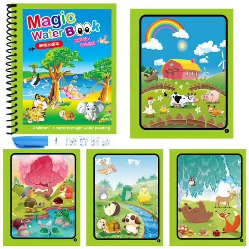1pc Magic Water Coloring Book  - đánh giá và giá Reusable Water Magic Coloring Book