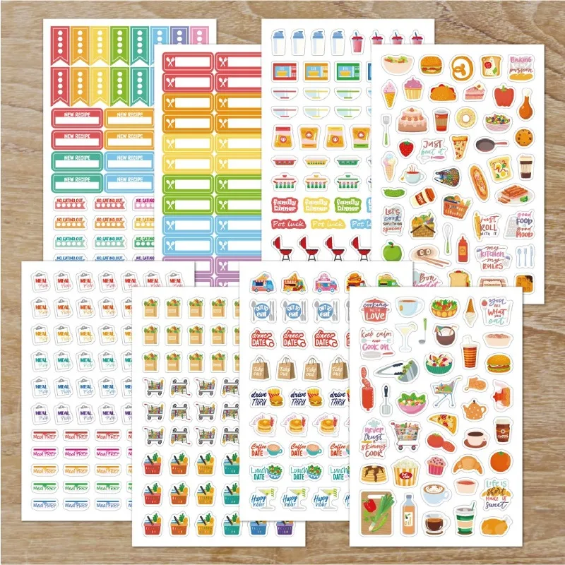 Food Planning Stickers Station - đánh giá và giá Stationery Books