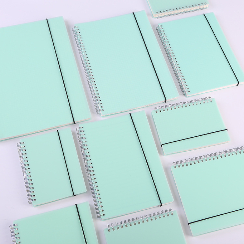 A6 A5 B5 A4 Xanh Xoắn Ốc Sách  - đánh giá và giá A5 Spiral Dotted Grid Notebook
