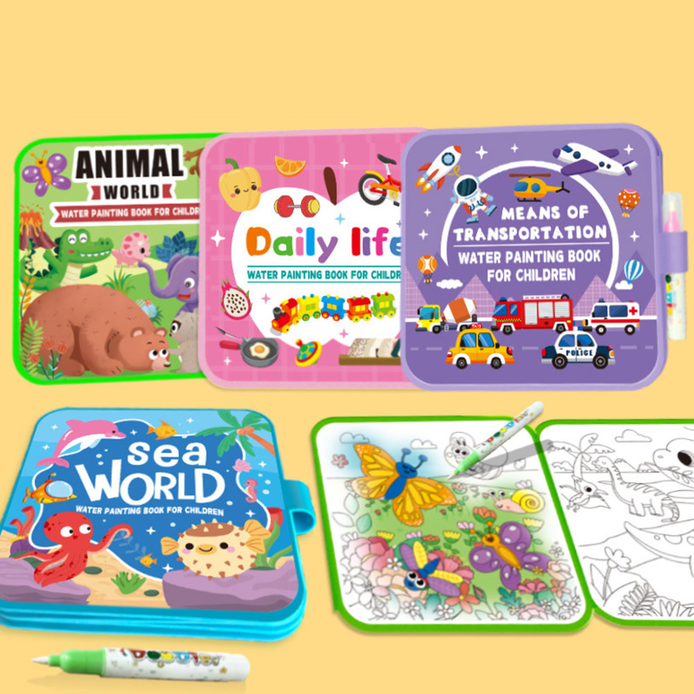 Kids Magics Clear Water Colori - đánh giá và giá Reusable Water Magic Coloring Book