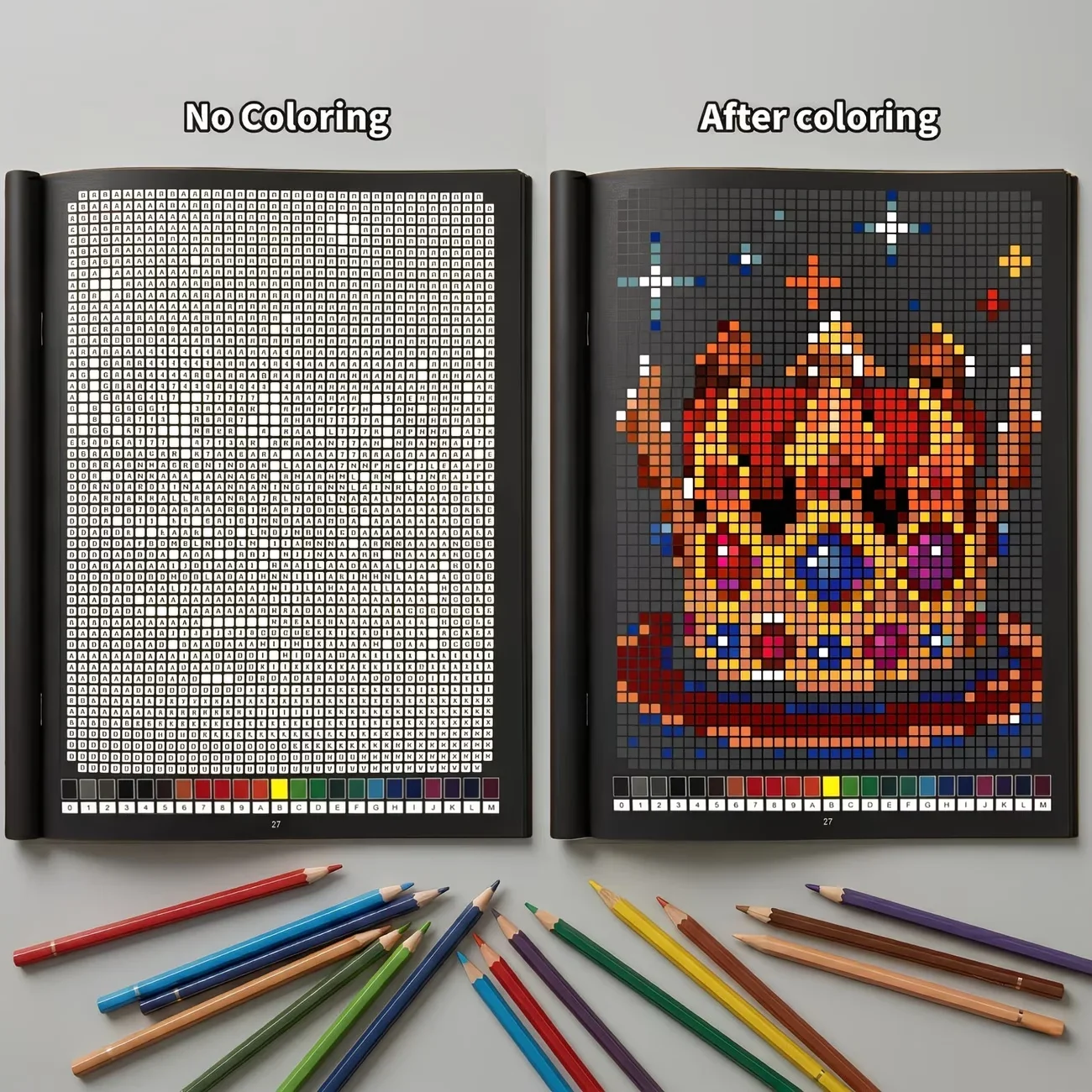 Mystery Mosaics Color by Numbe - đánh giá và giá Adult Coloring Book Stress Relief
