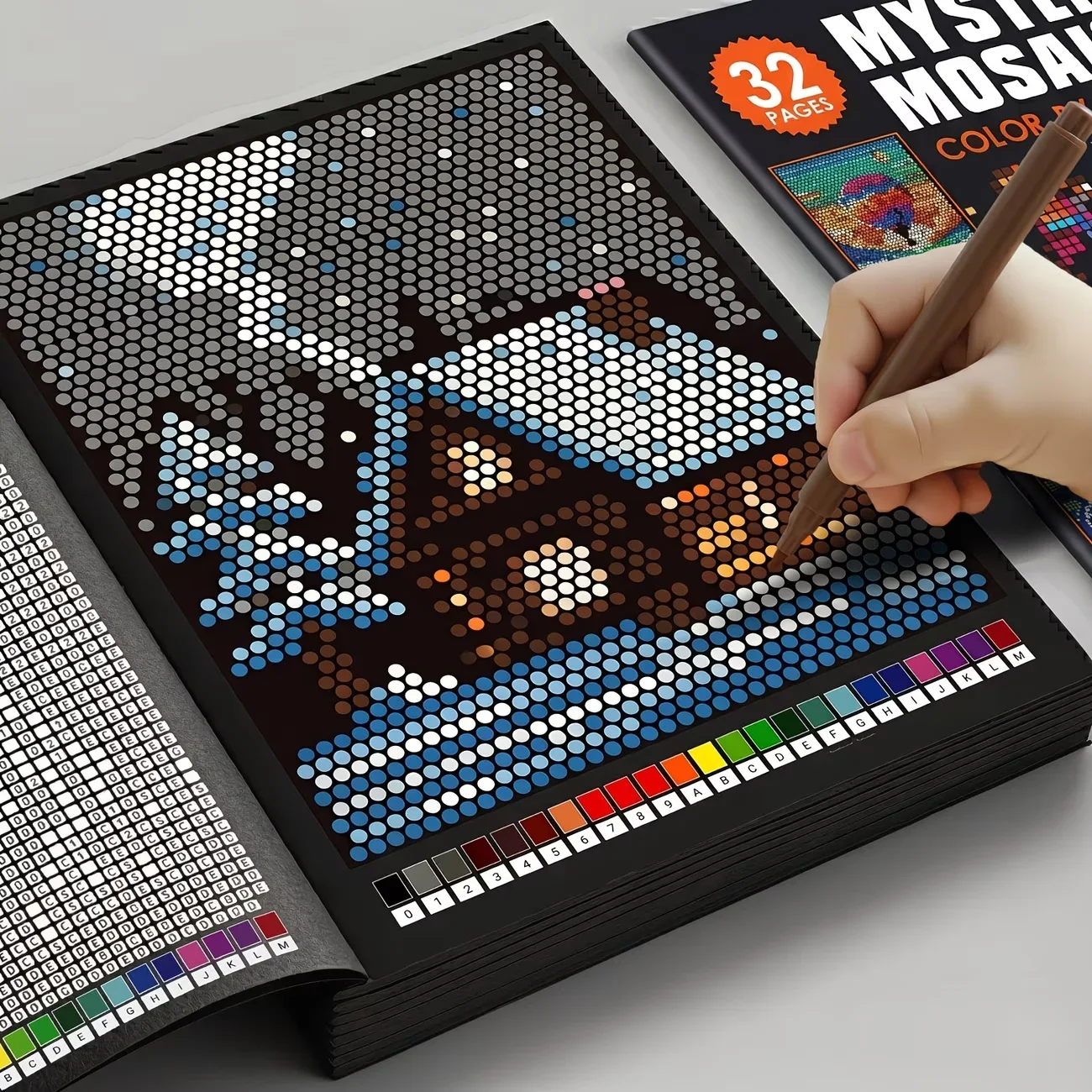 Mystery Mosaics Color by Numbe - đánh giá và giá Adult Coloring Book Stress Relief