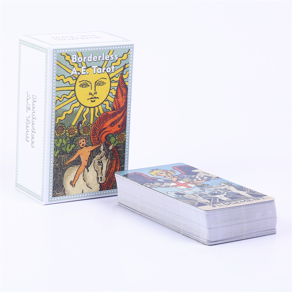 12*7cm Borderless A.E. Tarot D - đánh giá và giá Tarot Deck With Guidebook