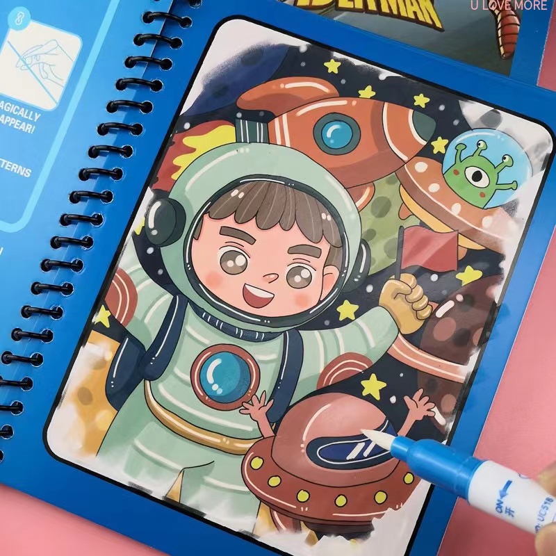 1Pcs Magical Book Water Drawin - đánh giá và giá Reusable Water Magic Coloring Book