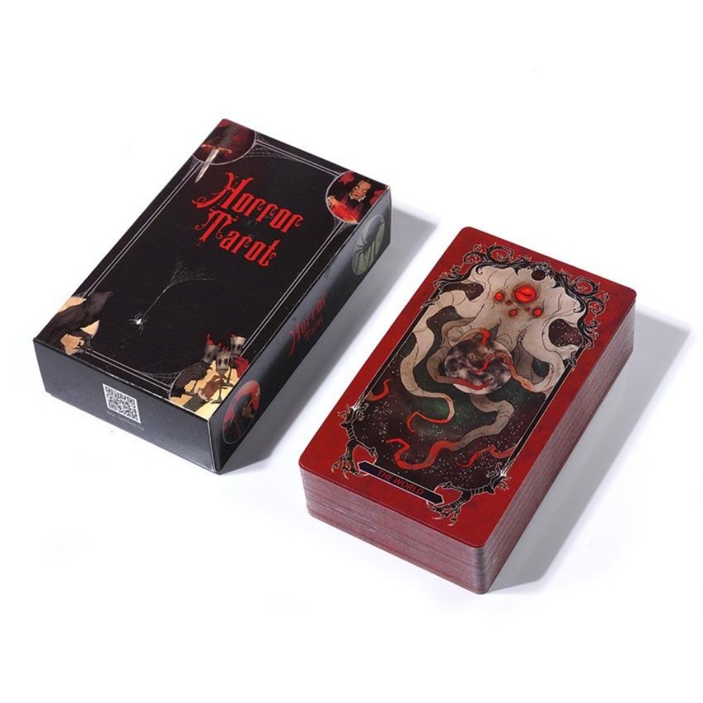 10.3*6cm Horror Tarot Deck Car - đánh giá và giá Tarot Deck With Guidebook