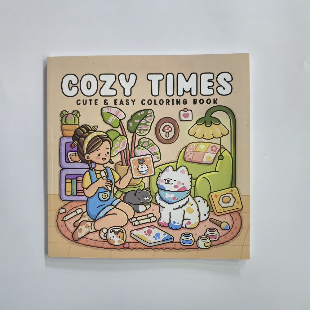 Cozy Time Cute & Easy Coloring - đánh giá và giá Adult Coloring Book Stress Relief