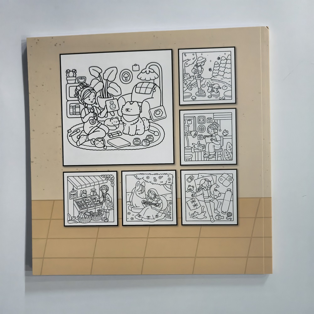 Cozy Time Cute & Easy Coloring - đánh giá và giá Adult Coloring Book Stress Relief