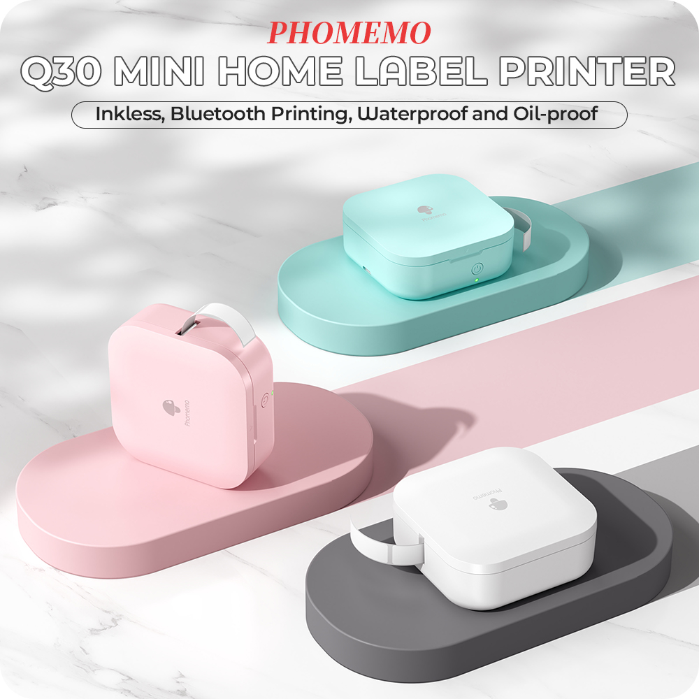 【New】Phomemo Q30 Mini Label Pr - đánh giá và giá Mini Pocket Thermal Printer Paper Roll