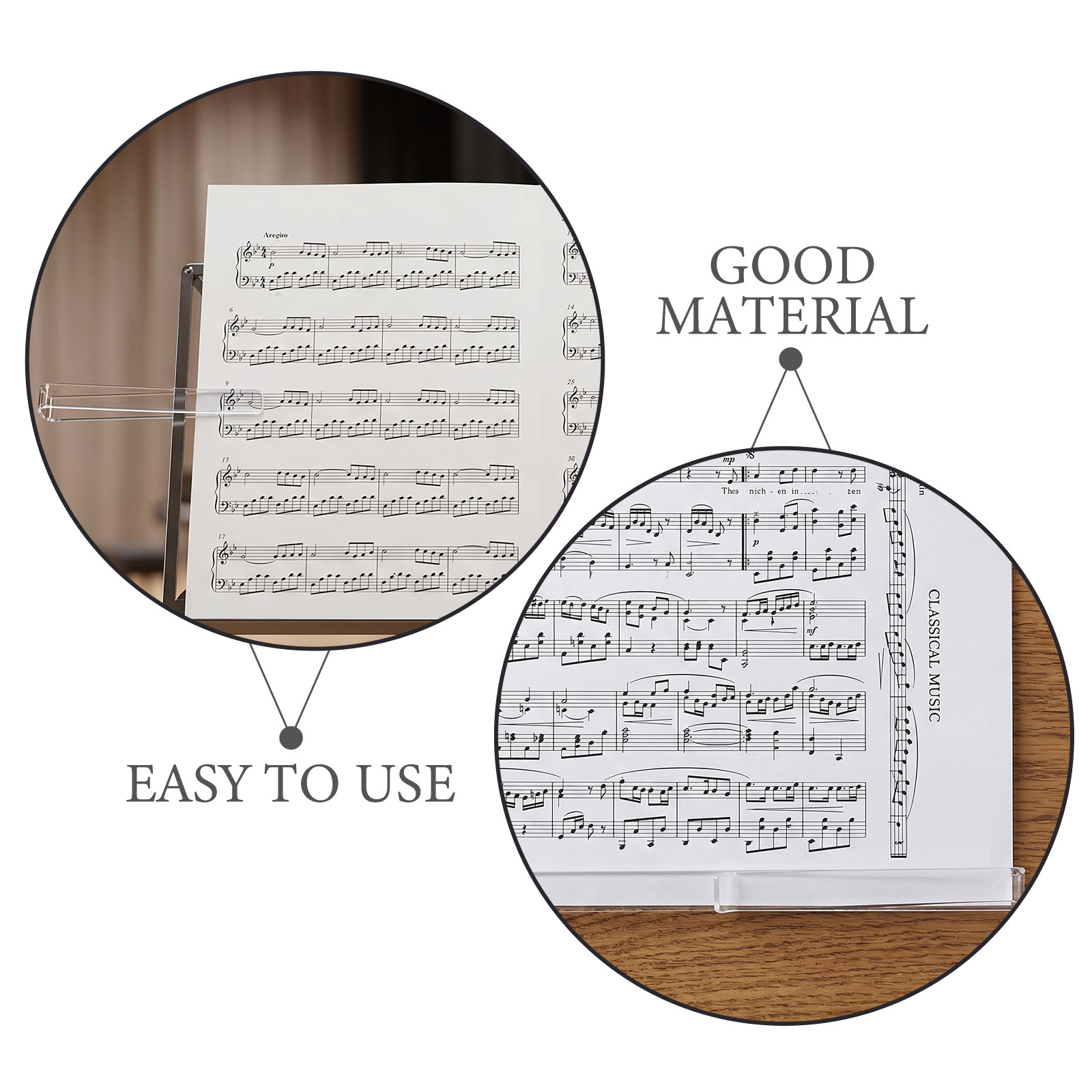 6 Pairs Music Book Page Holder - đánh giá và giá Clear Acrylic Book Stand Holder