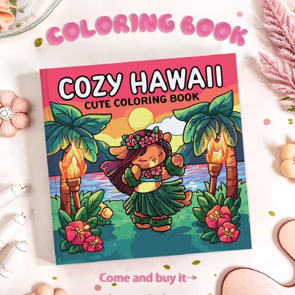 Cozy Nawaii Cute Adult Colorin - đánh giá và giá Adult Coloring Book Stress Relief