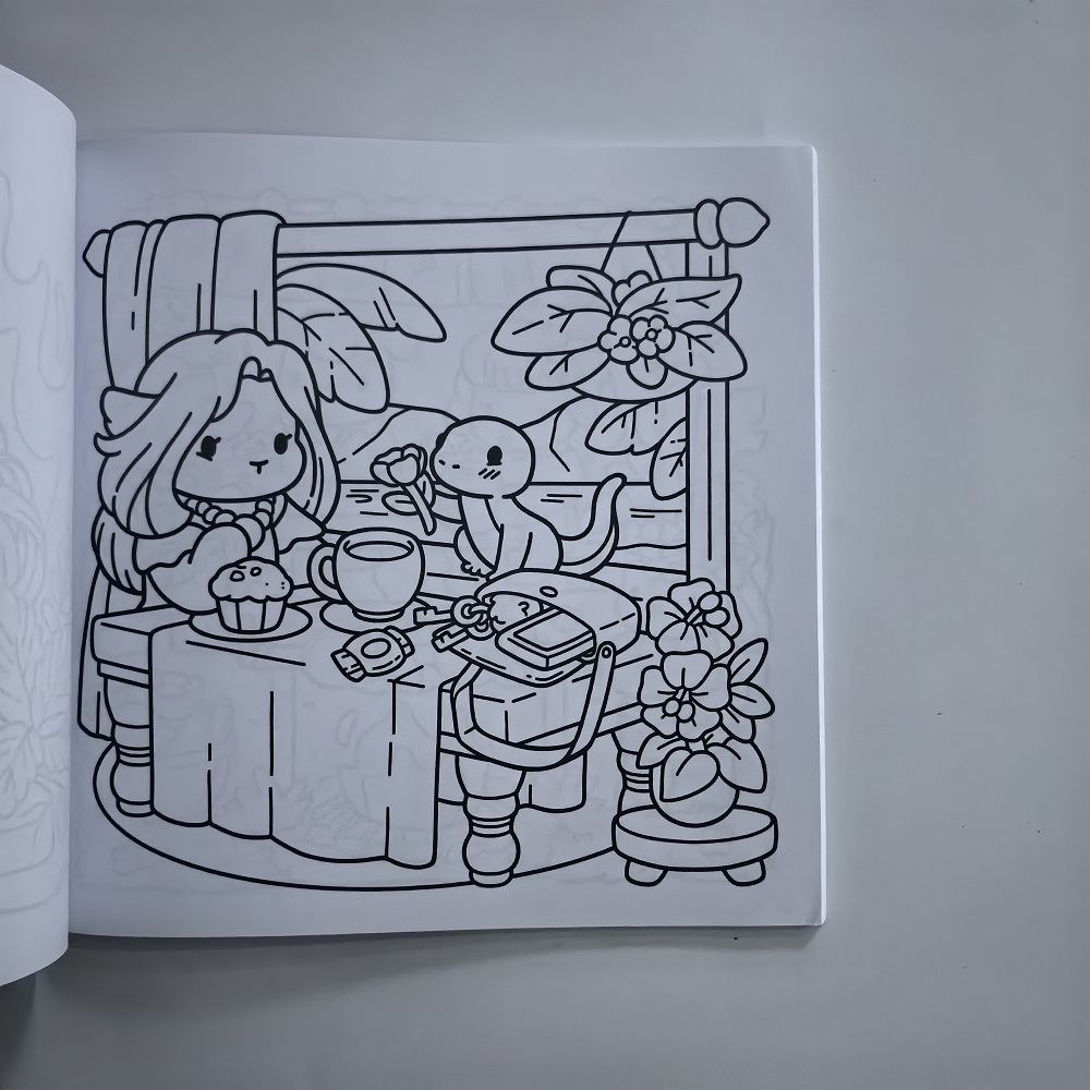 Cozy Nawaii Cute Adult Colorin - đánh giá và giá Adult Coloring Book Stress Relief