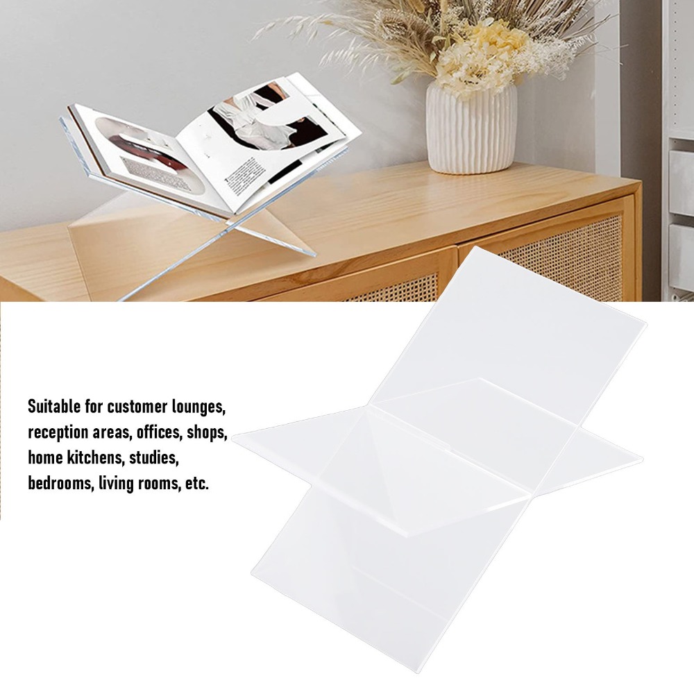1set X-Shaped Design Acrylic B - đánh giá và giá Clear Acrylic Book Stand Holder