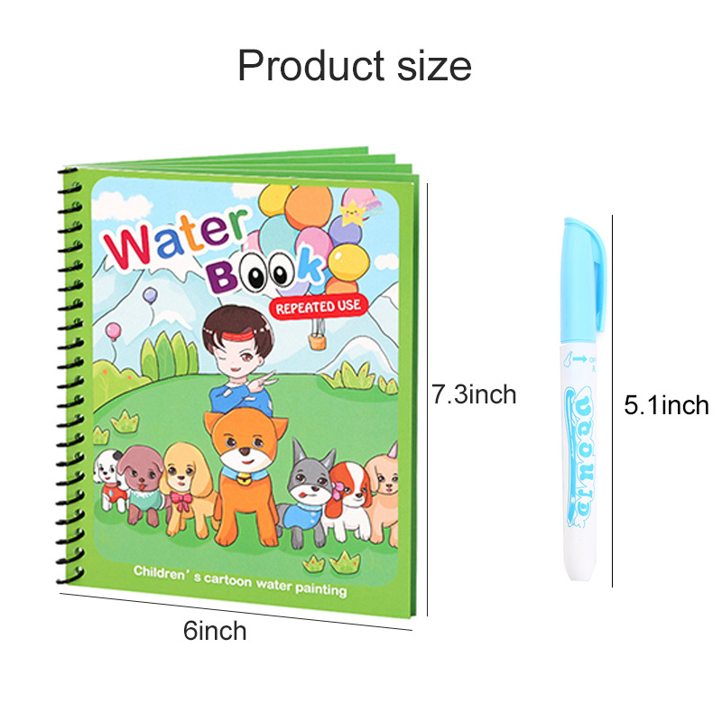 Magic Water Book with Pen Draw - đánh giá và giá Reusable Water Magic Coloring Book