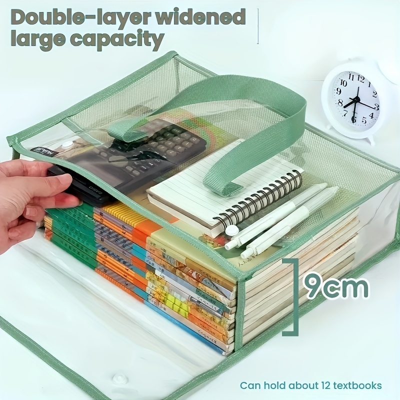 Double Layer Clear Tote Bag La - đánh giá và giá Stationery Books