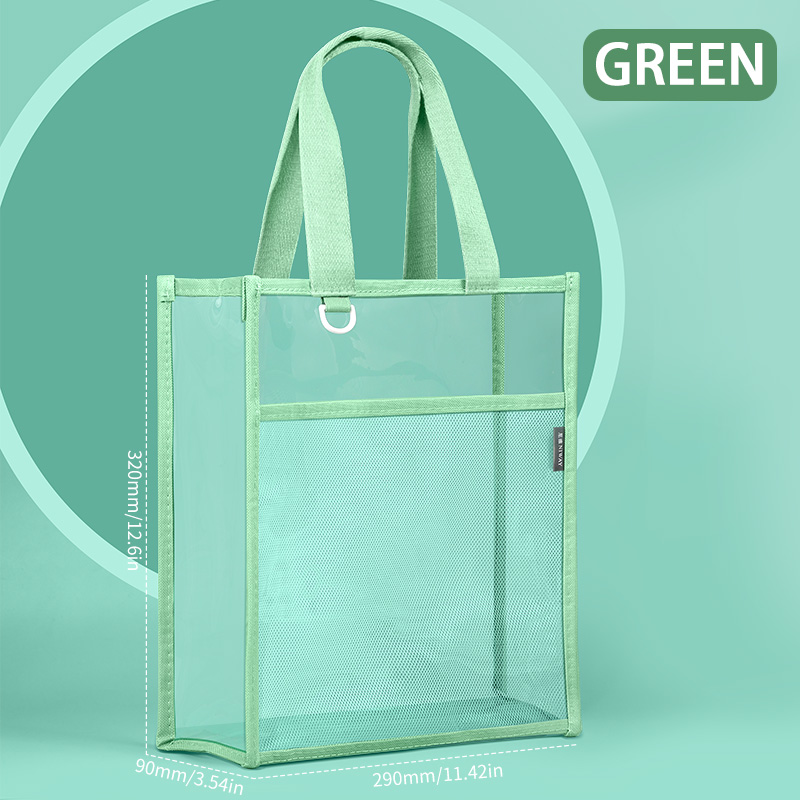 HUAJIE Transparent File Bag, L - đánh giá và giá Stationery Books