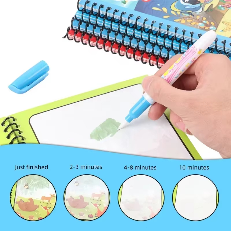 1pc Reusable Kids Magic Water  - đánh giá và giá Reusable Water Magic Coloring Book