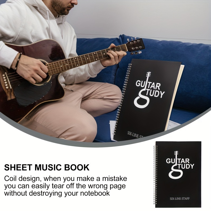 50 Pages Guitar Tablature Note - đánh giá và giá Blank Sheet Music Notebook