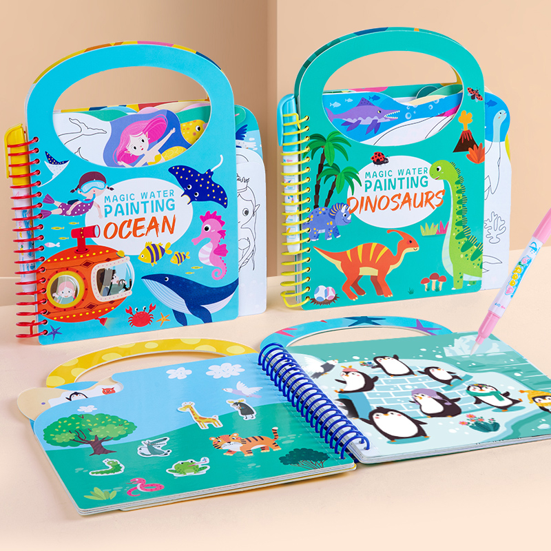 Magic Water Drawing Book for K - đánh giá và giá Reusable Water Magic Coloring Book