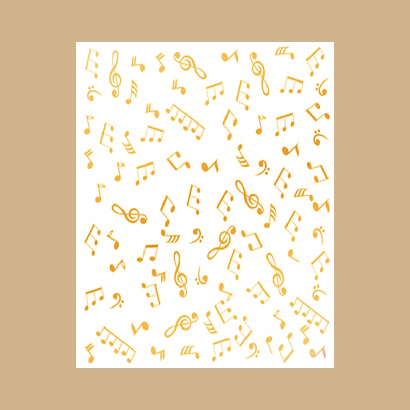 Hot Foil Plate Flowing Notes M - đánh giá và giá Blank Sheet Music Notebook