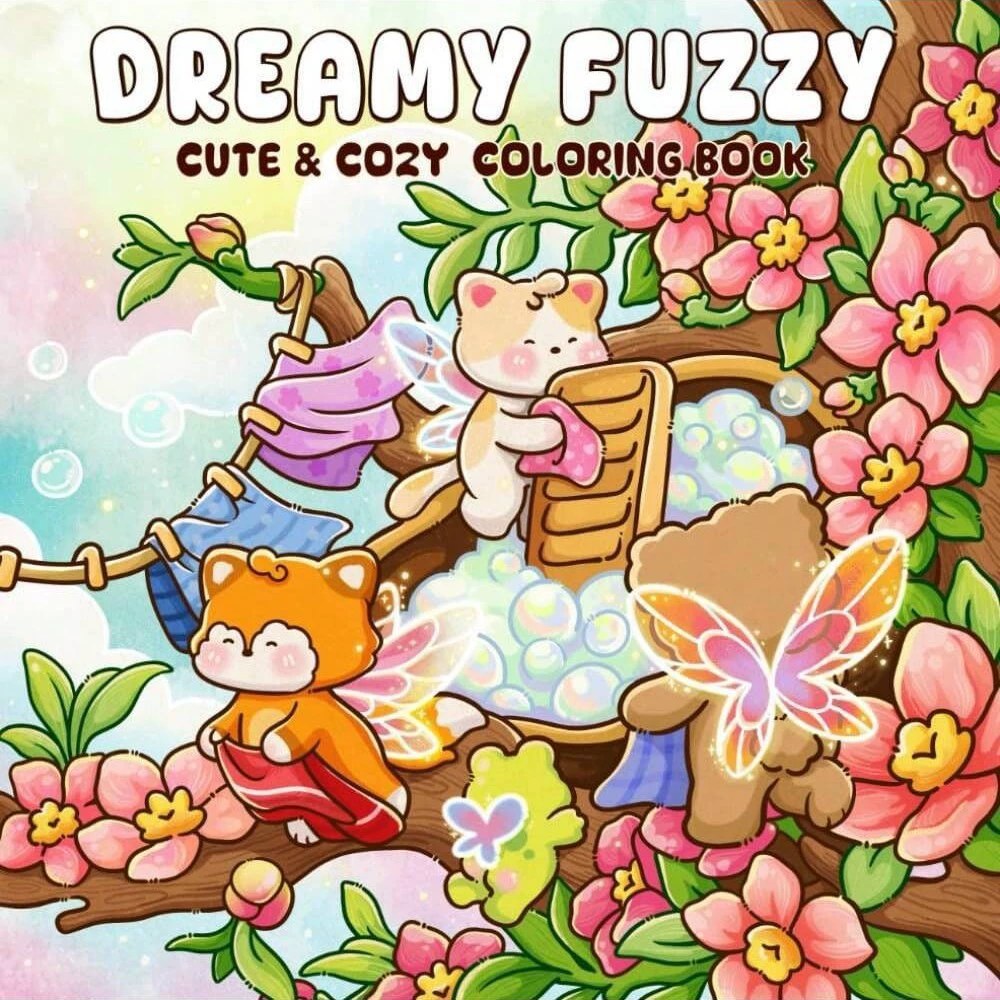 Dreamy Fuzzy Cute & Cozy Color - đánh giá và giá Adult Coloring Book Stress Relief