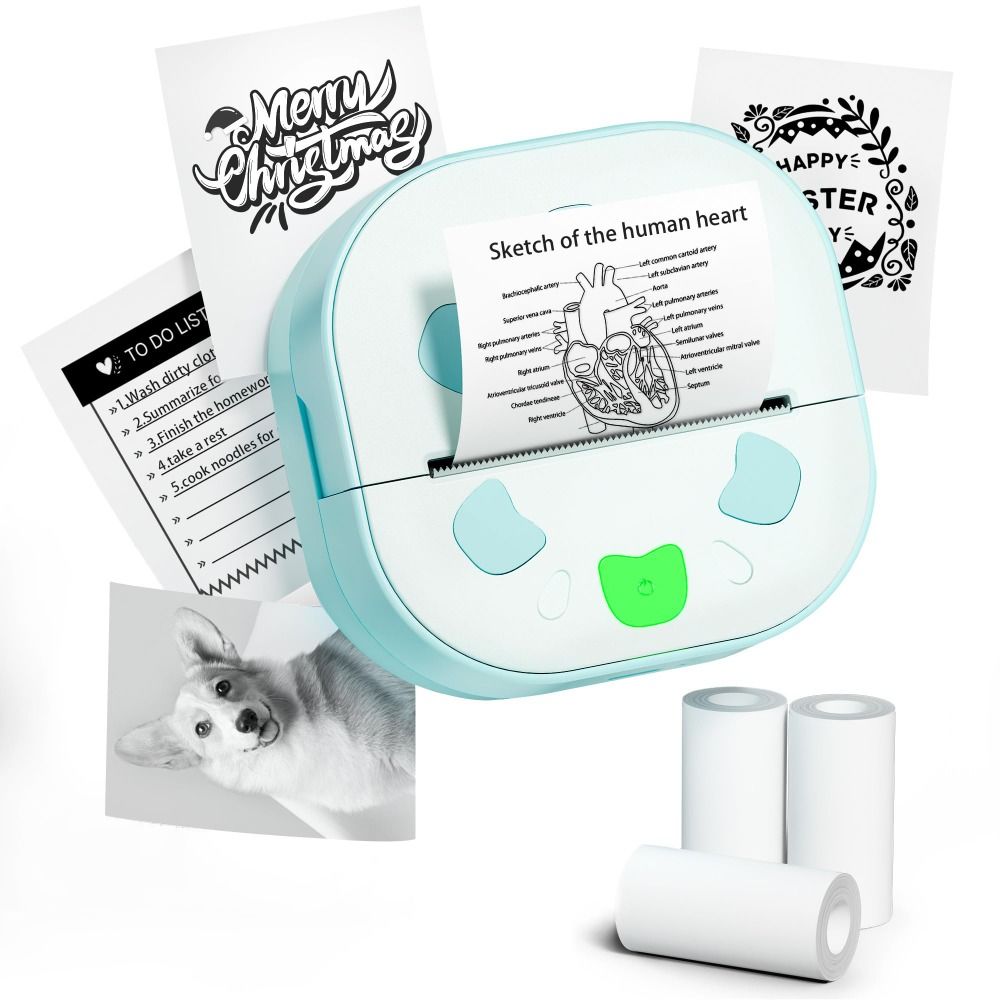 Mini Sticker Printer with 3 Pa - đánh giá và giá Mini Pocket Thermal Printer Paper Roll