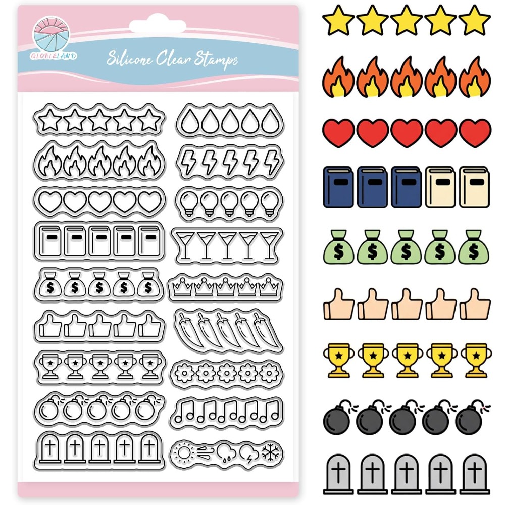 Star Ratings Clear Stamps for  - đánh giá và giá Blank Sheet Music Notebook