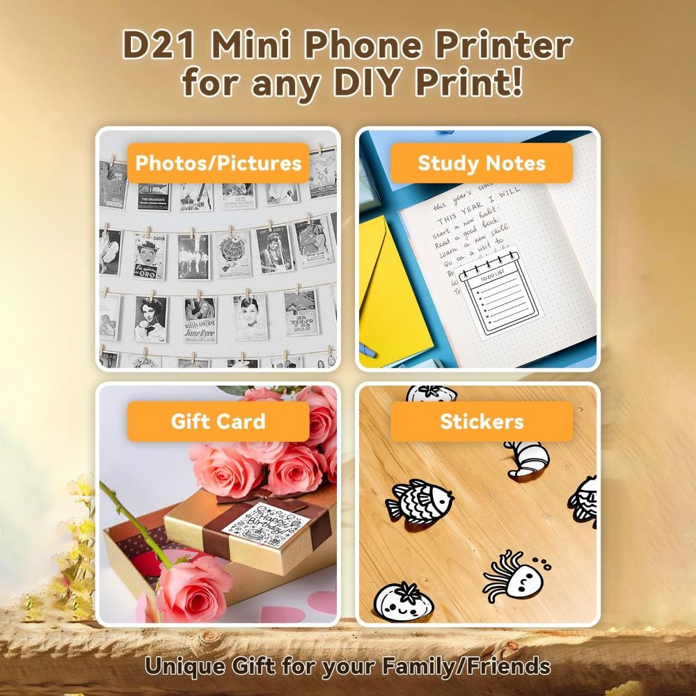 Mini Sticker Printer Inkless P - đánh giá và giá Mini Pocket Thermal Printer Paper Roll