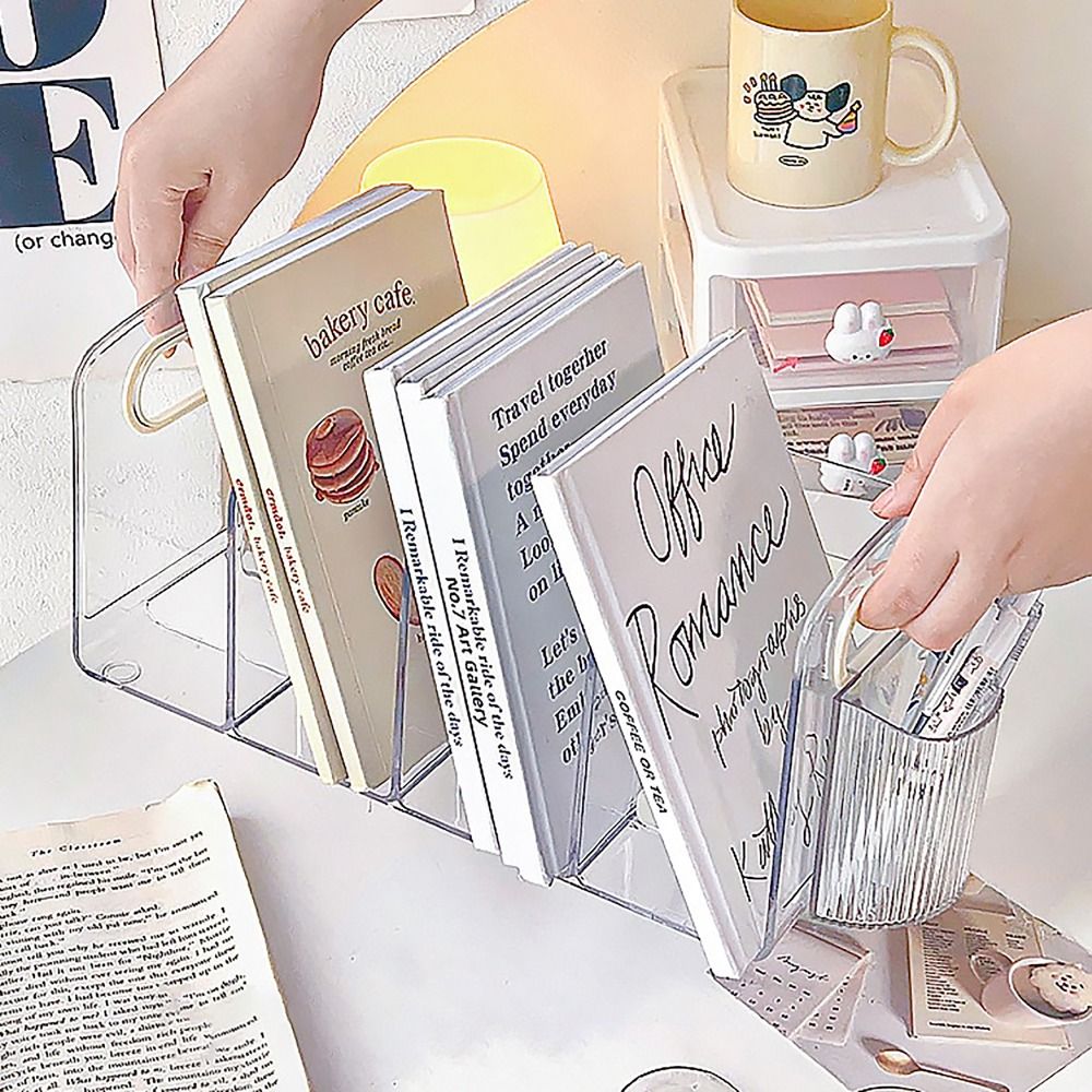 Portable Clear Acrylic Bookend - đánh giá và giá Clear Acrylic Book Stand Holder