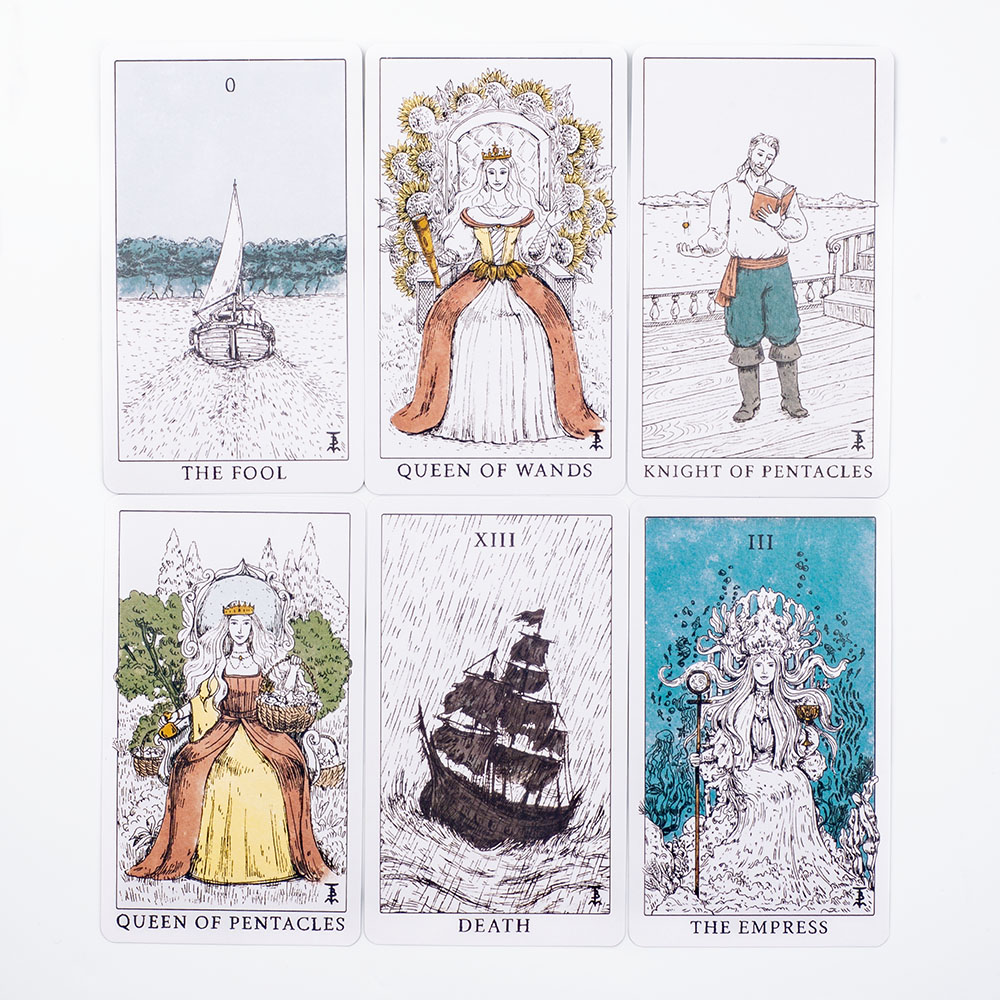 Ocean Themed Tempest Tarot  De - đánh giá và giá Tarot Deck With Guidebook